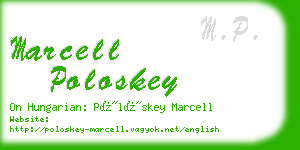 marcell poloskey business card